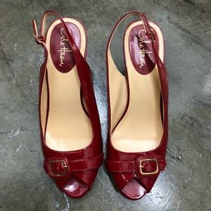 cole haan red sandals